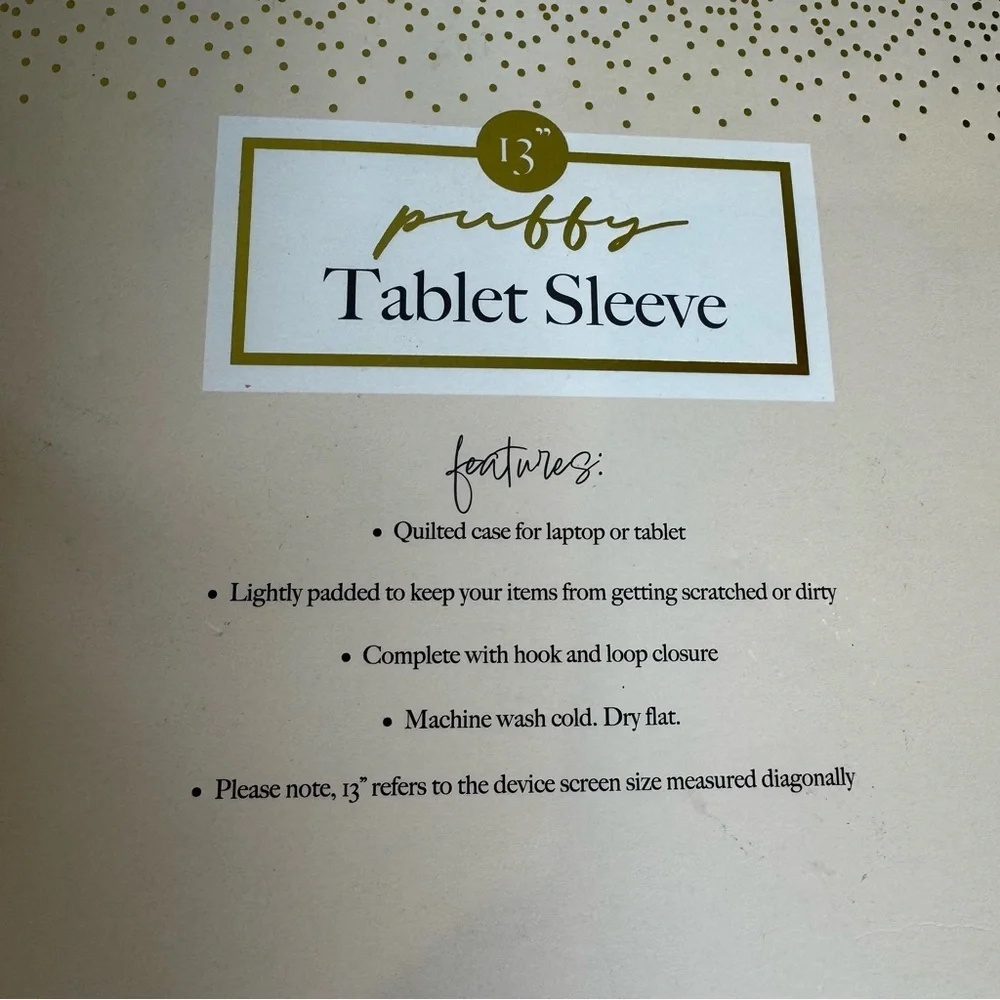 Vivitar Brand new- Puffy tablet sleeve
